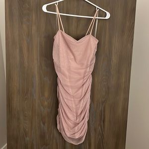 Windsor dress Blush/Natural with light sparkles. medium